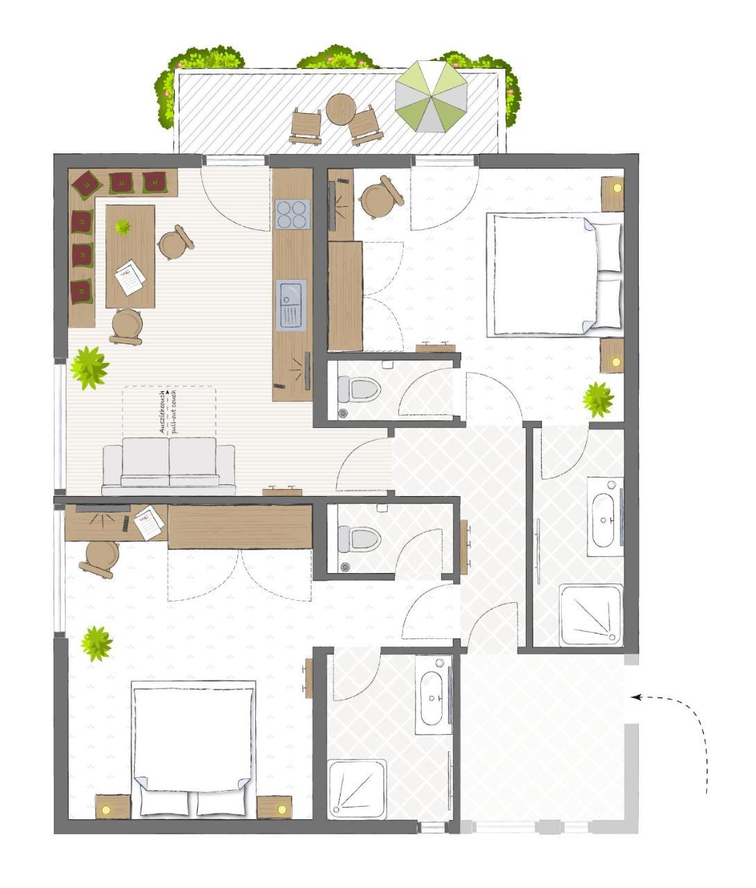 גרוסארל Gaestehaus Toferer מראה חיצוני תמונה